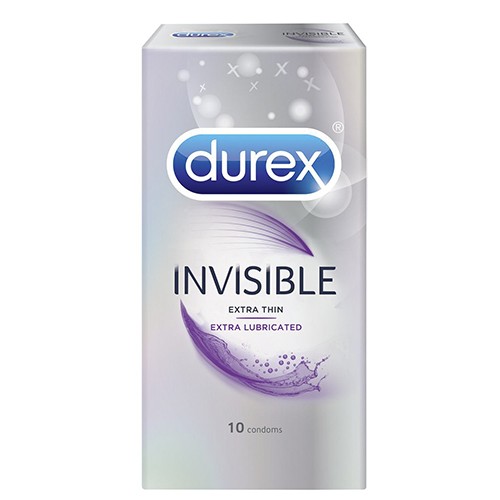 Durex Invisible Extra Lubricate 10tk Durex Invisible Extra Lubricate 10tk