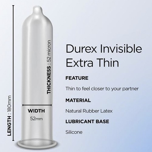 Durex Invisible Extra Sensitive kondoom Durex Invisible Extra Sensitive kondoom